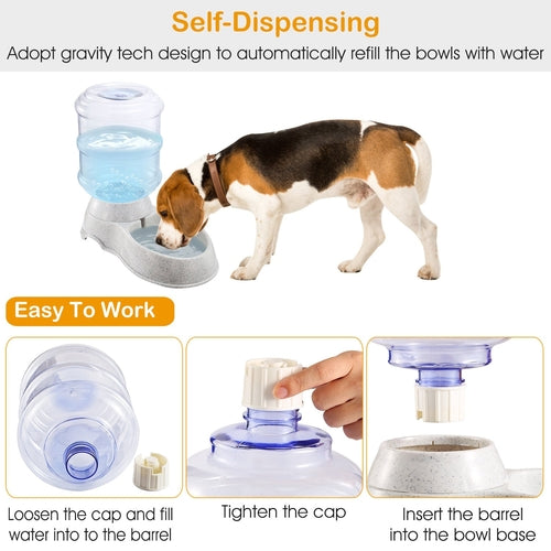 Bebedouro de Água com Reservatório para Cães e Gatos 3.5L