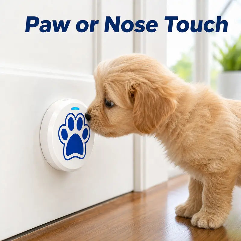 Chunhee Dog Potty Training Doorbell Kit - Chew-Proof, 36 Custom Sounds, 0-115Db Adjustable Volume, Touch Button, Potty Alert, Indoor & Outdoor Pet Supplies That Reduces Accidents